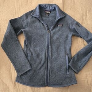 Patagonia Women's Better Sweater Fleece Jacket Size Small Barnacle Blue Color